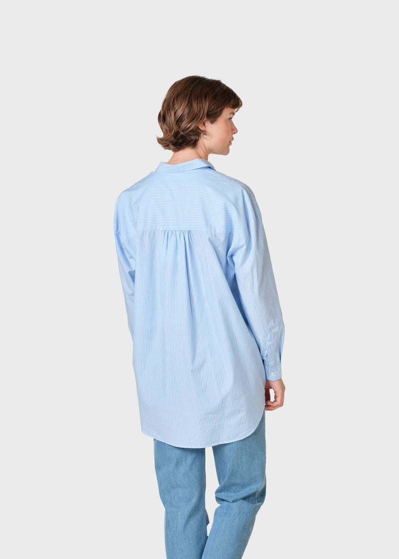 Klitmøller Collective ApS Ofelia striped shirt Shirts Light blue