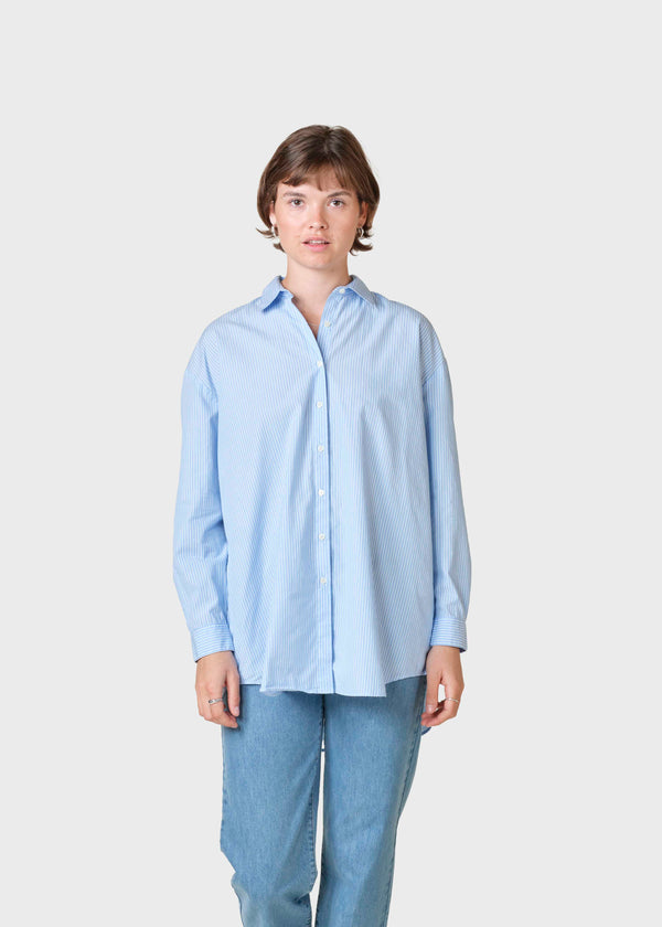 Klitmøller Collective ApS Ofelia striped shirt Shirts Light blue