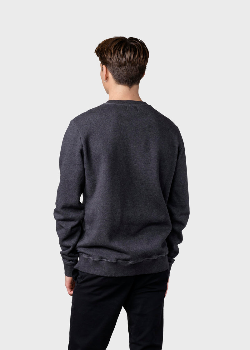 Klitmøller Collective ApS Olaf crew  Sweatshirts Anthracite melange