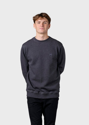 Klitmøller Collective ApS Olaf crew  Sweatshirts Anthracite melange