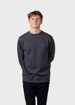 Klitmøller Collective ApS Olaf crew  Sweatshirts Anthracite melange