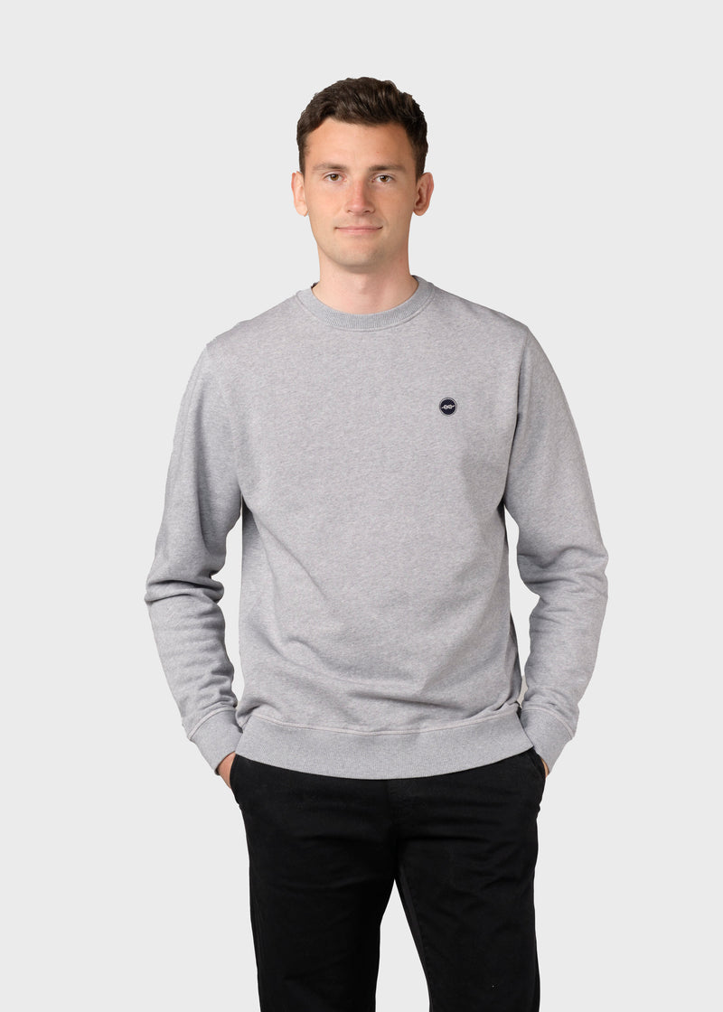 Klitmøller Collective ApS Olaf crew  Sweatshirts Grey melange