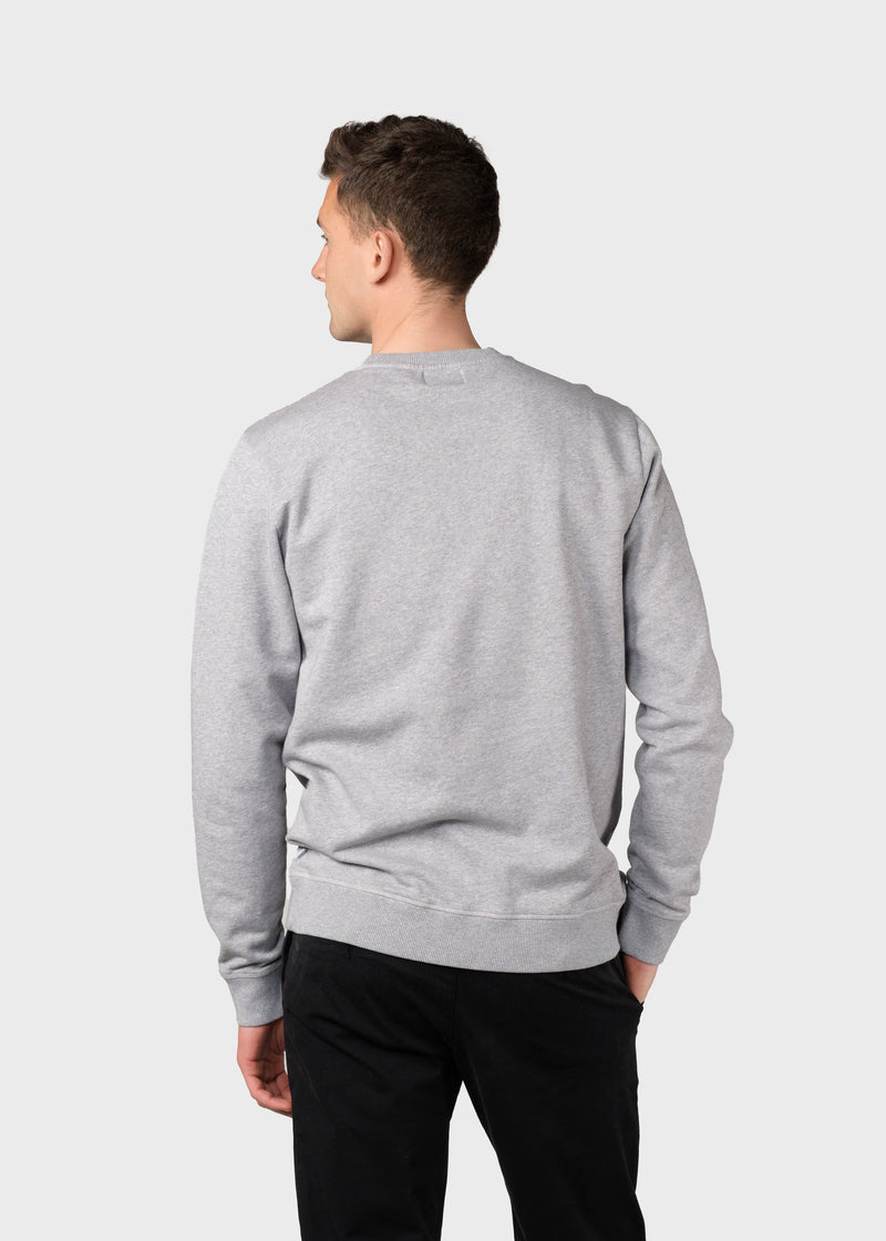 Klitmøller Collective ApS Olaf crew  Sweatshirts Grey melange