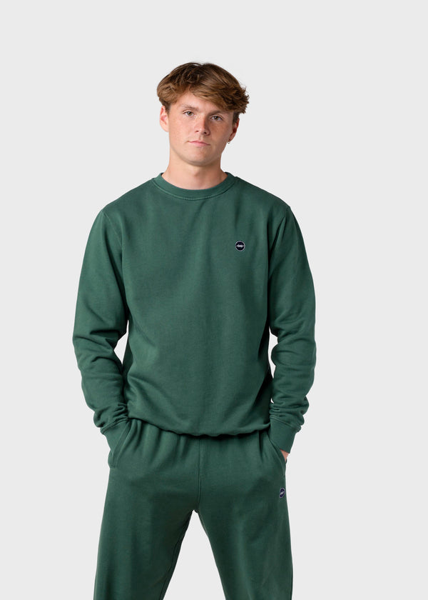 Klitmøller Collective ApS Olaf crew  Sweatshirts Moss Green