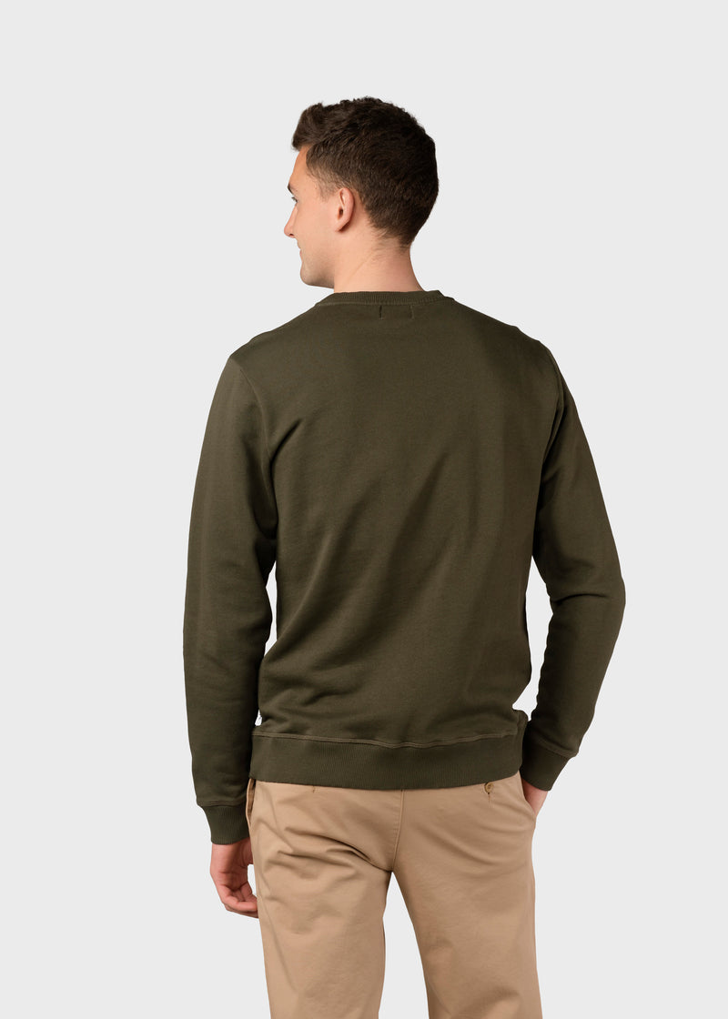 Klitmøller Collective ApS Olaf crew  Sweatshirts Olive