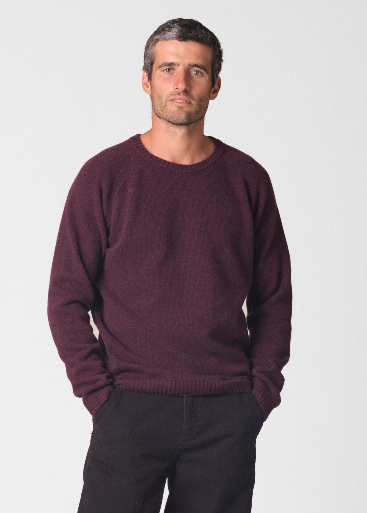 Klitmøller Collective ApS Ole knit Knitted sweaters Burgundy