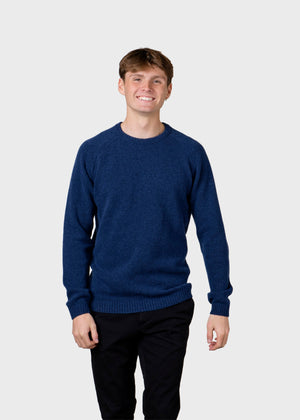 Klitmøller Collective ApS Ole knit Knitted sweaters Deep blue