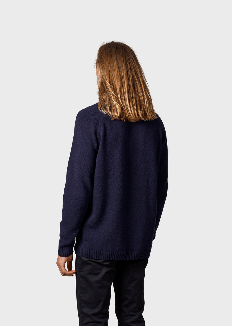 Klitmøller Collective ApS Ole knit Knitted sweaters Navy