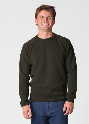 Klitmøller Collective ApS Ole knit Knitted sweaters Olive