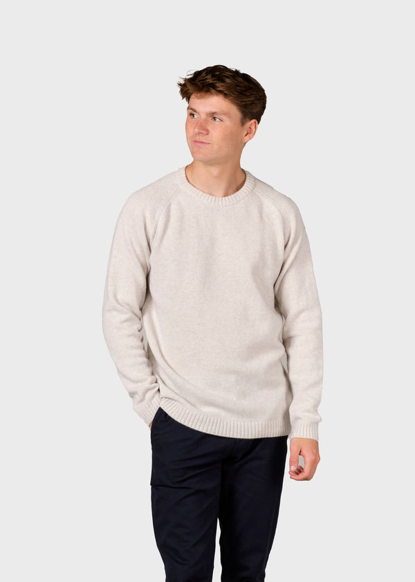 Klitmøller Collective ApS Ole knit Knitted sweaters Pastel grey