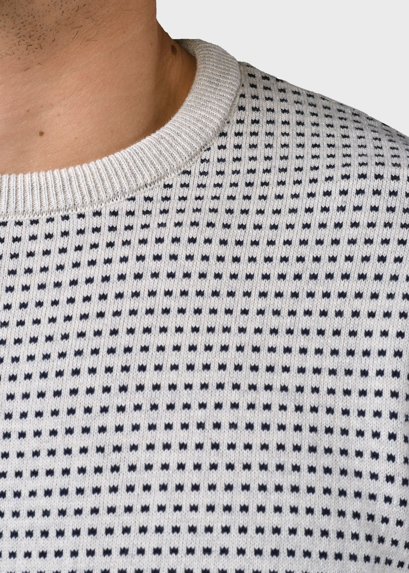 Klitmøller Collective ApS Otto knit Knitted sweaters Cream/navy