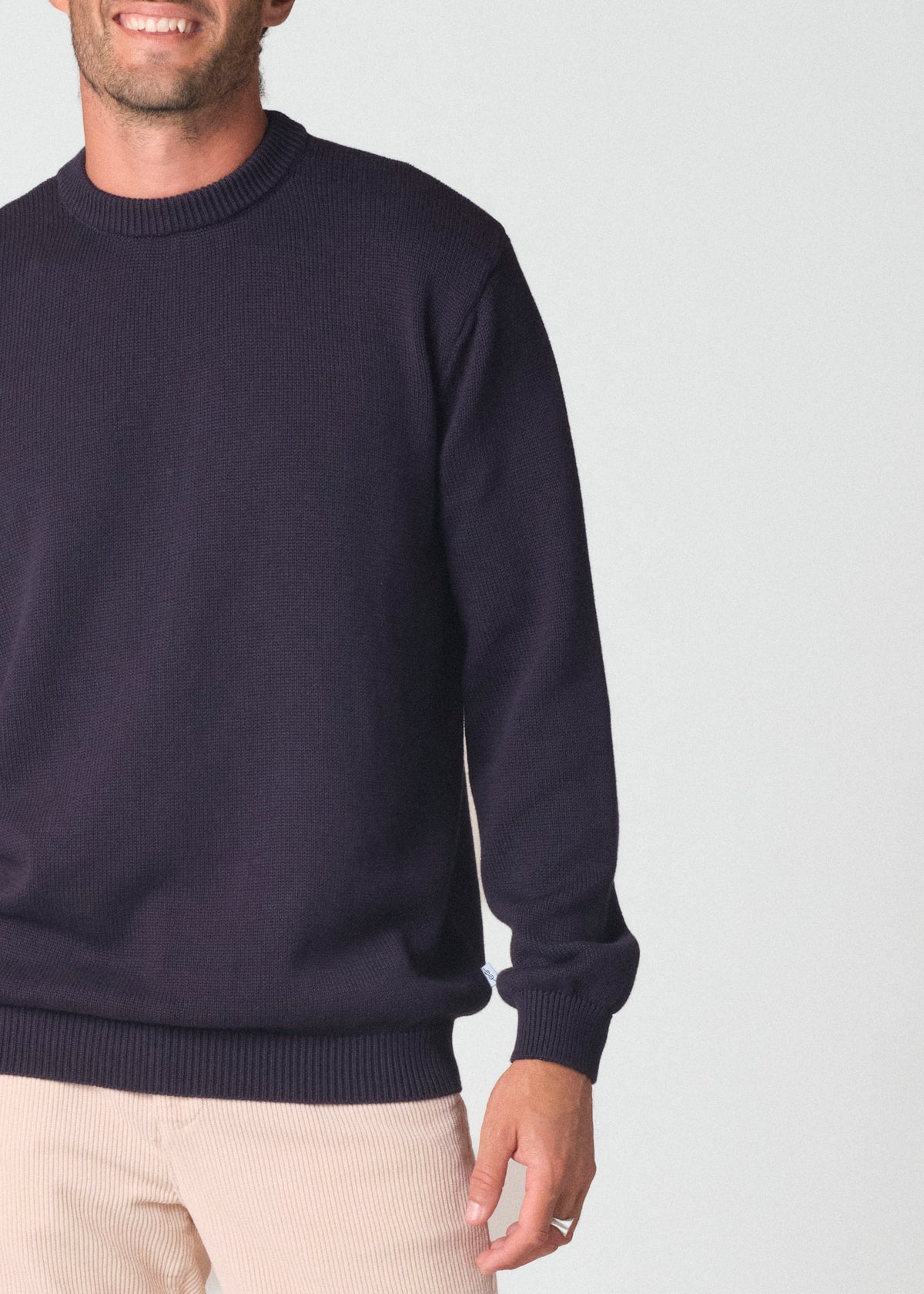 Klitmøller Collective ApS Owen knit Knitted sweaters Navy