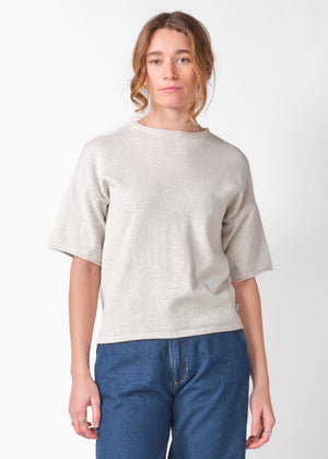 Klitmøller Collective ApS Patricia S/S knit Knitted sweaters Cream melange