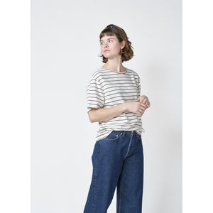 Klitmøller Collective ApS Paulina tee T-Shirts Cream/taupe