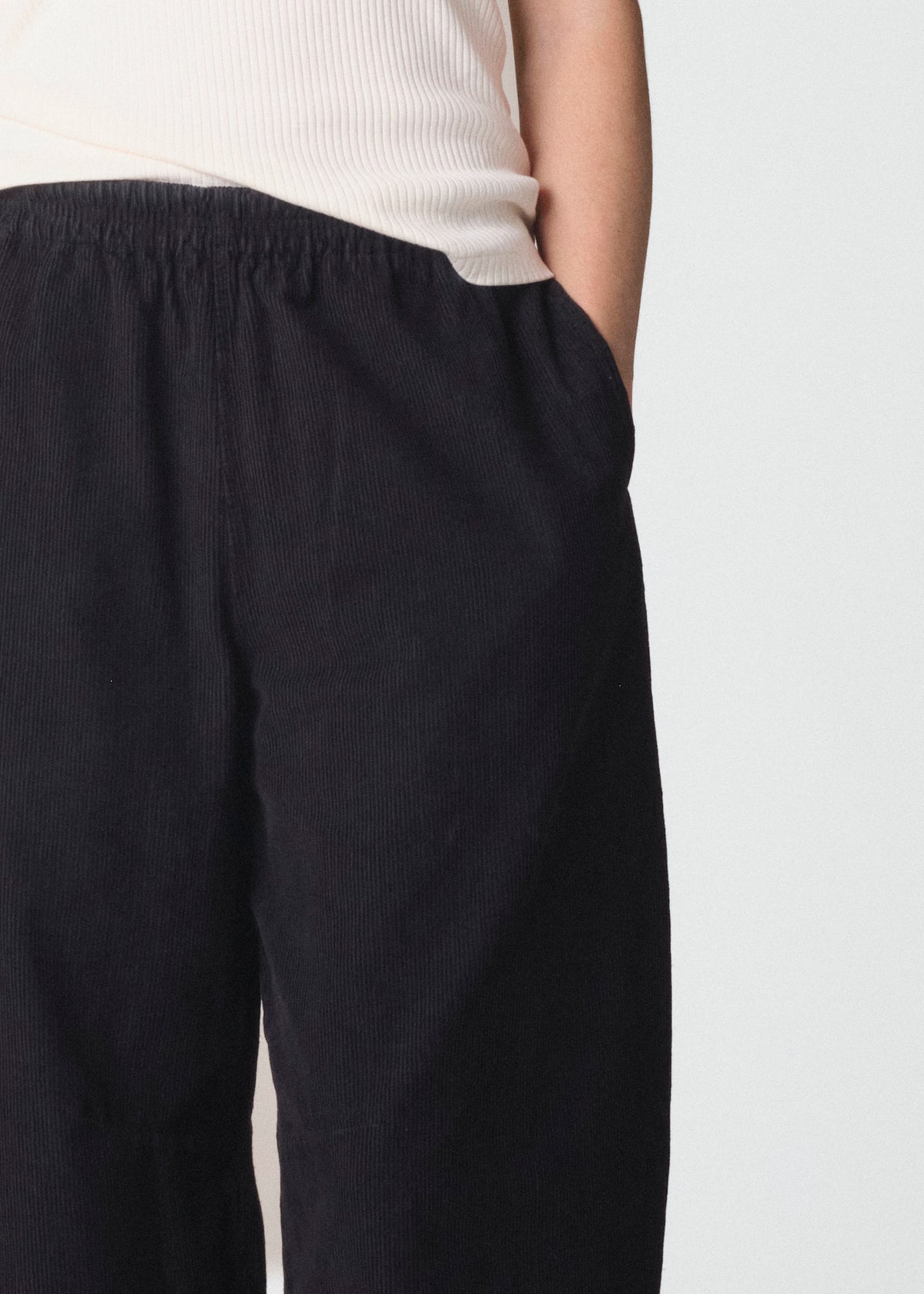 Klitmøller Collective ApS Penny cord pants GOTS Pants Black