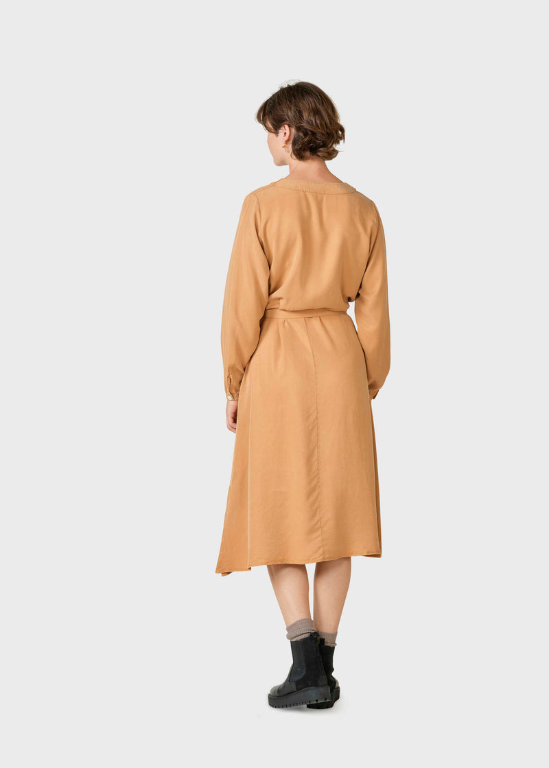 Klitmøller Collective ApS Pernille LS dress  Dress Camel