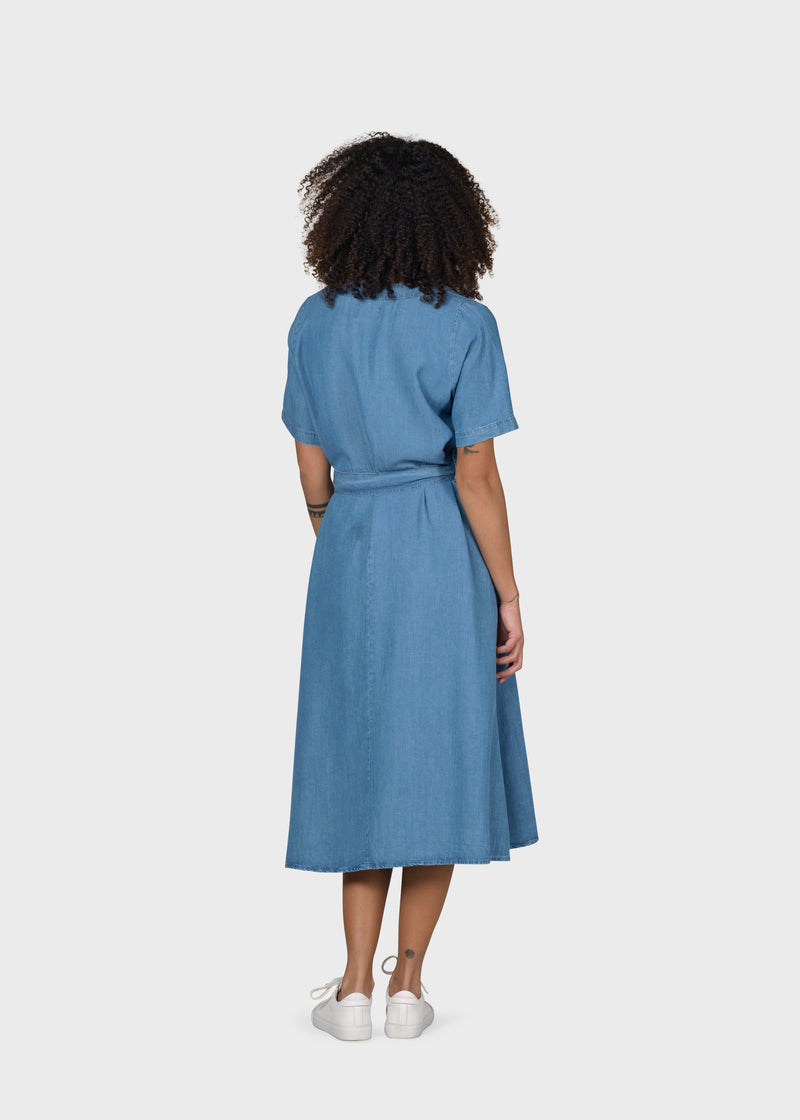 Klitmøller Collective ApS Pernille dress Dress Light blue chambrey