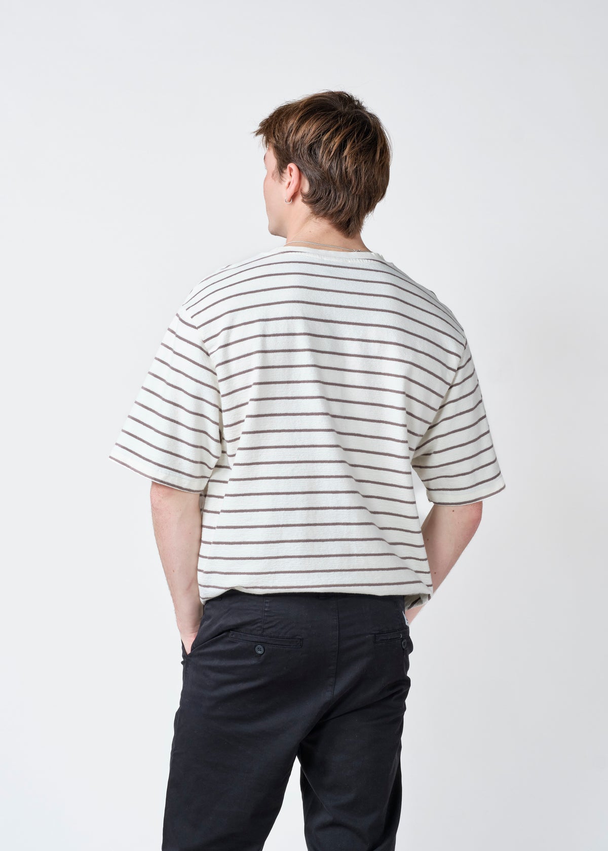 Klitmøller Collective ApS Peter tee T-Shirts Cream/taupe