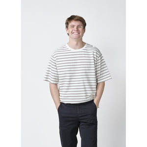 Klitmøller Collective ApS Peter tee T-Shirts Cream/taupe