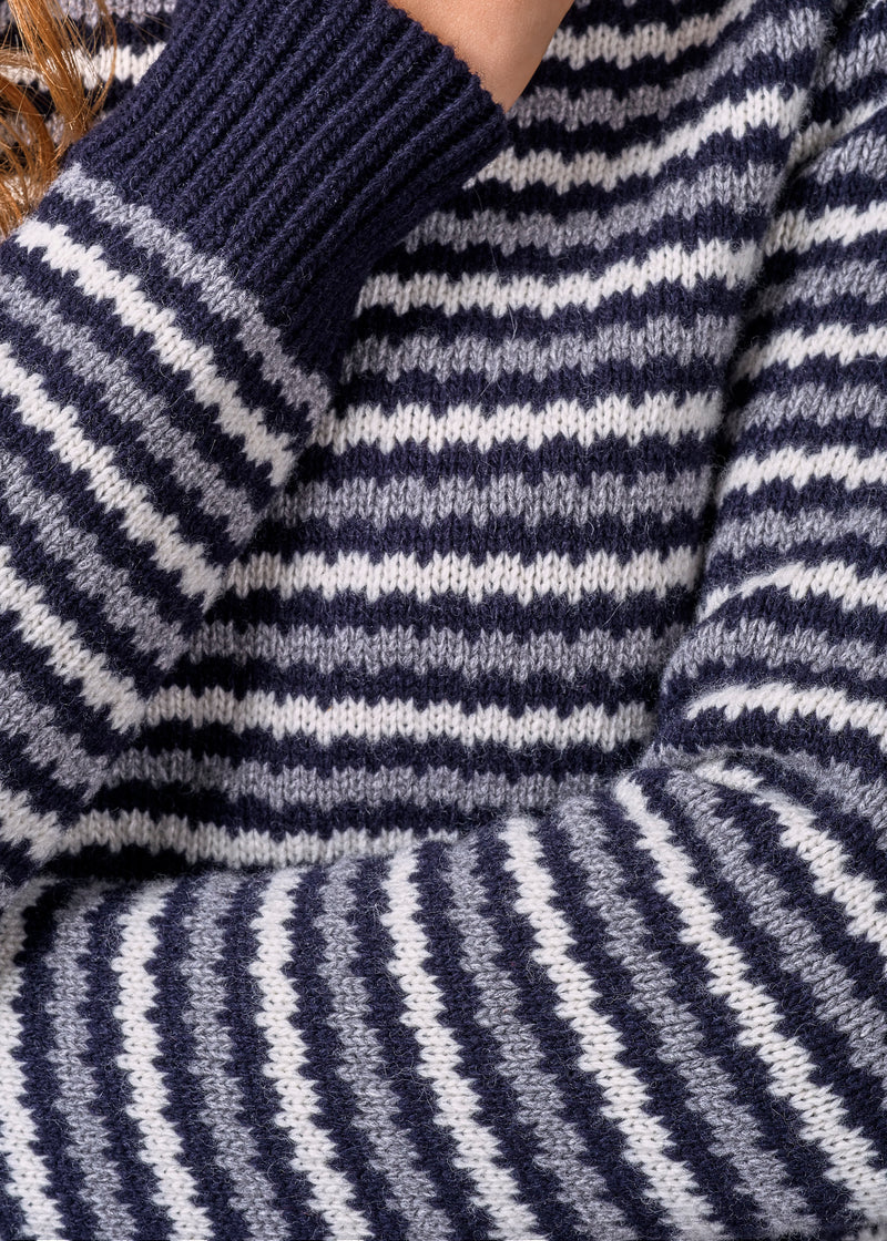 Klitmøller Collective ApS Petra knit Knitted sweaters Navy base