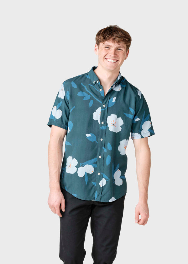 Klitmøller Collective ApS Quentin shirt Shirts Navy/light blue flowers