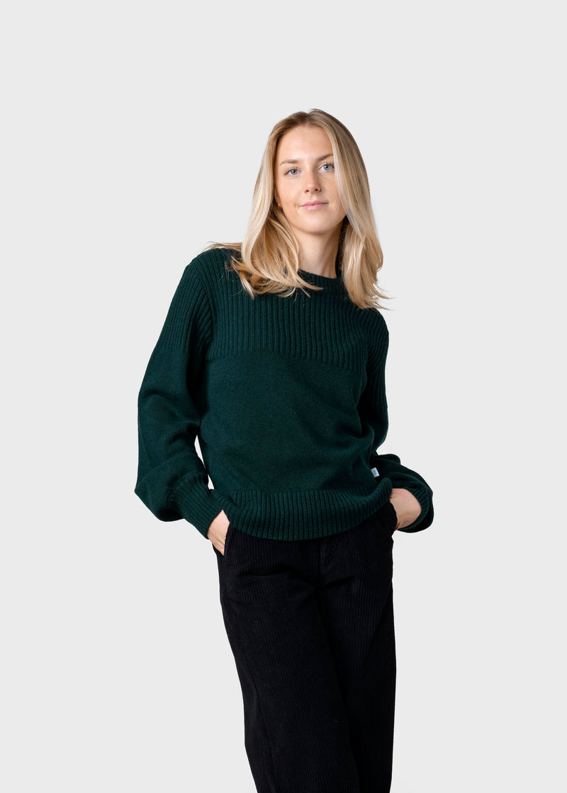 Klitmøller Collective ApS Rachel knit  Knitted sweaters Moss Green