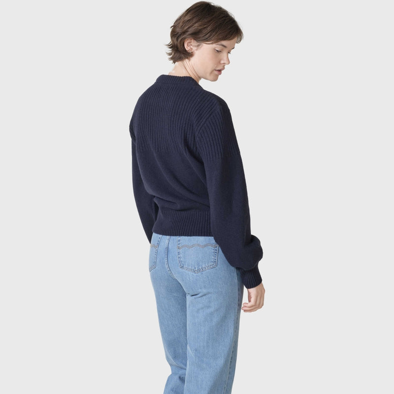 Klitmøller Collective ApS Rachel knit  Knitted sweaters Navy