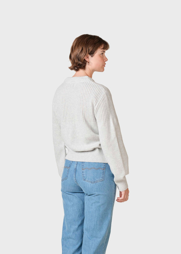 Klitmøller Collective ApS Rachel knit  Knitted sweaters Pastel grey