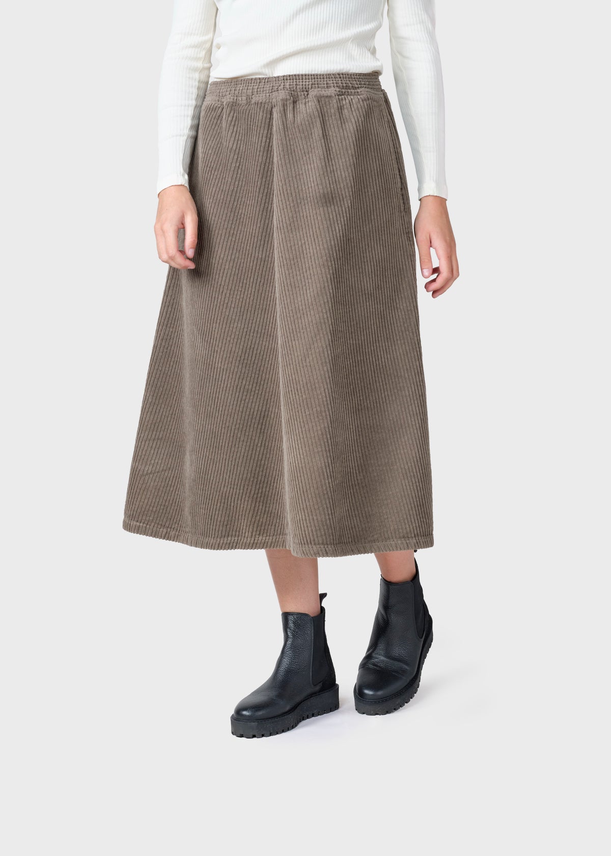Klitmøller Collective ApS Ramona cord skirt  Skirts Taupe