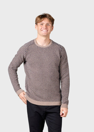 Klitmøller Collective ApS Rene knit  Knitted sweaters Sand/navy