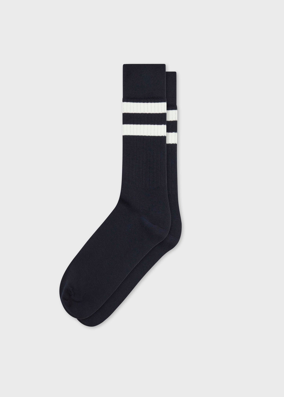 Klitmøller Collective ApS Retro cotton sock Socks Navy/cream