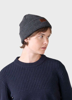 Klitmøller Collective ApS Rib beanie Beanies Anthracite