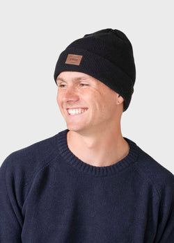 Klitmøller Collective ApS Rib beanie Beanies Black