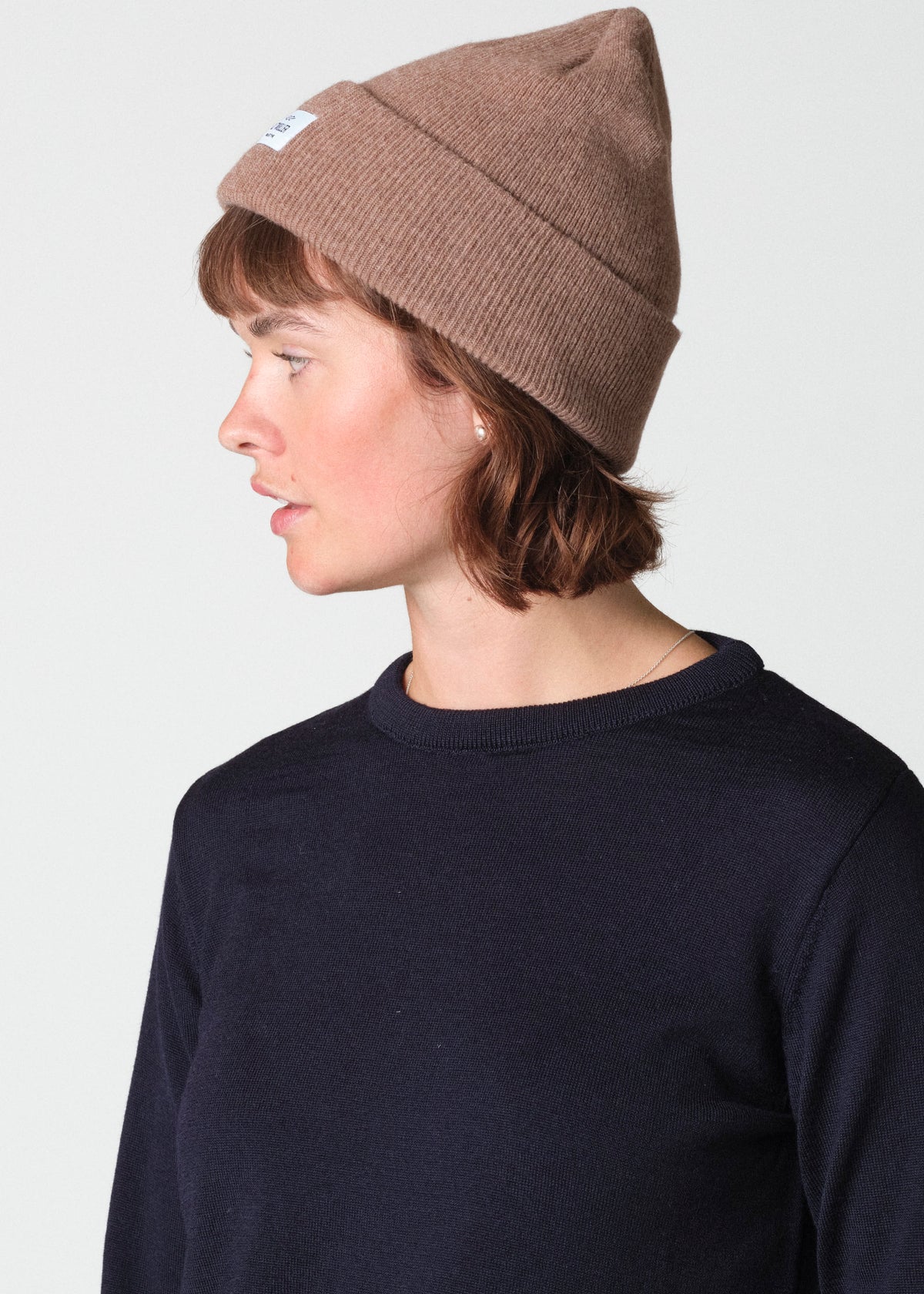 Klitmøller Collective ApS Rib beanie Beanies Cashew