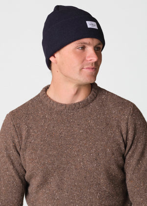 Klitmøller Collective ApS Rib beanie Beanies Navy