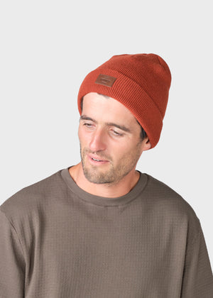Klitmøller Collective ApS Rib beanie Beanies Rust