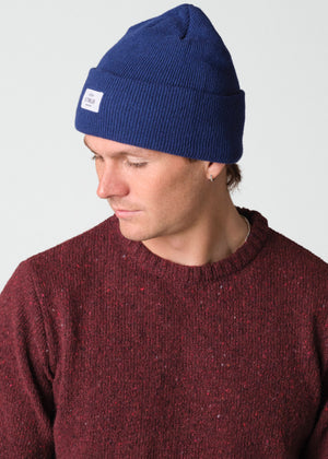 Klitmøller Collective ApS Rib beanie Beanies Surf blue