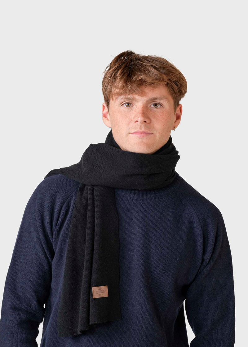 Klitmøller Collective ApS Rib scarf Scarfs Black