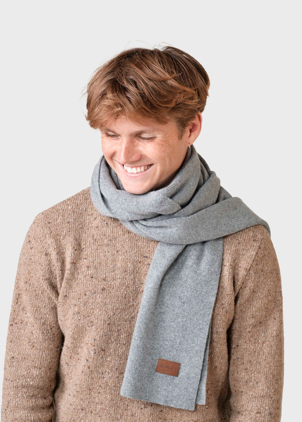 Klitmøller Collective ApS Rib scarf Scarfs Light grey