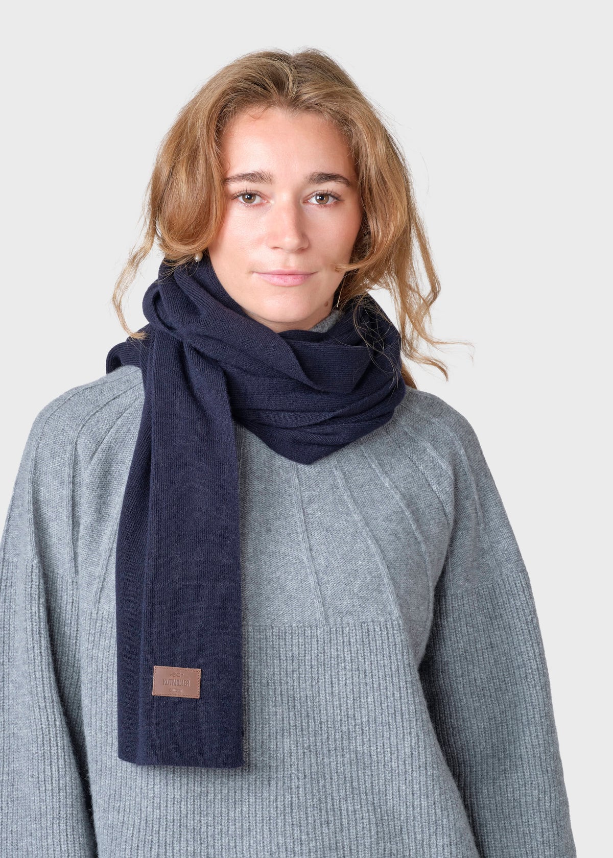 Klitmøller Collective ApS Rib scarf Scarfs Navy