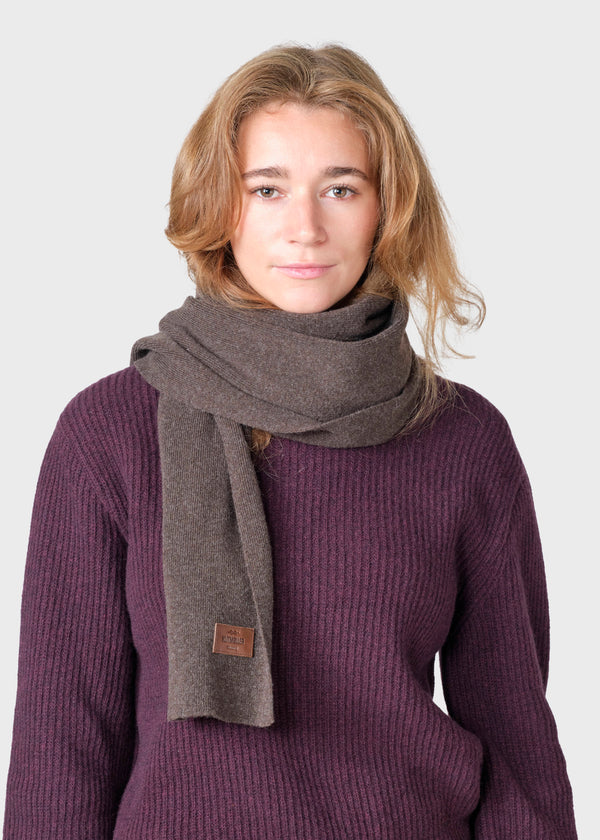 Klitmøller Collective ApS Rib scarf Scarfs Taupe