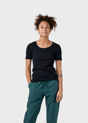 Klitmøller Collective ApS Rib tee T-Shirts Black