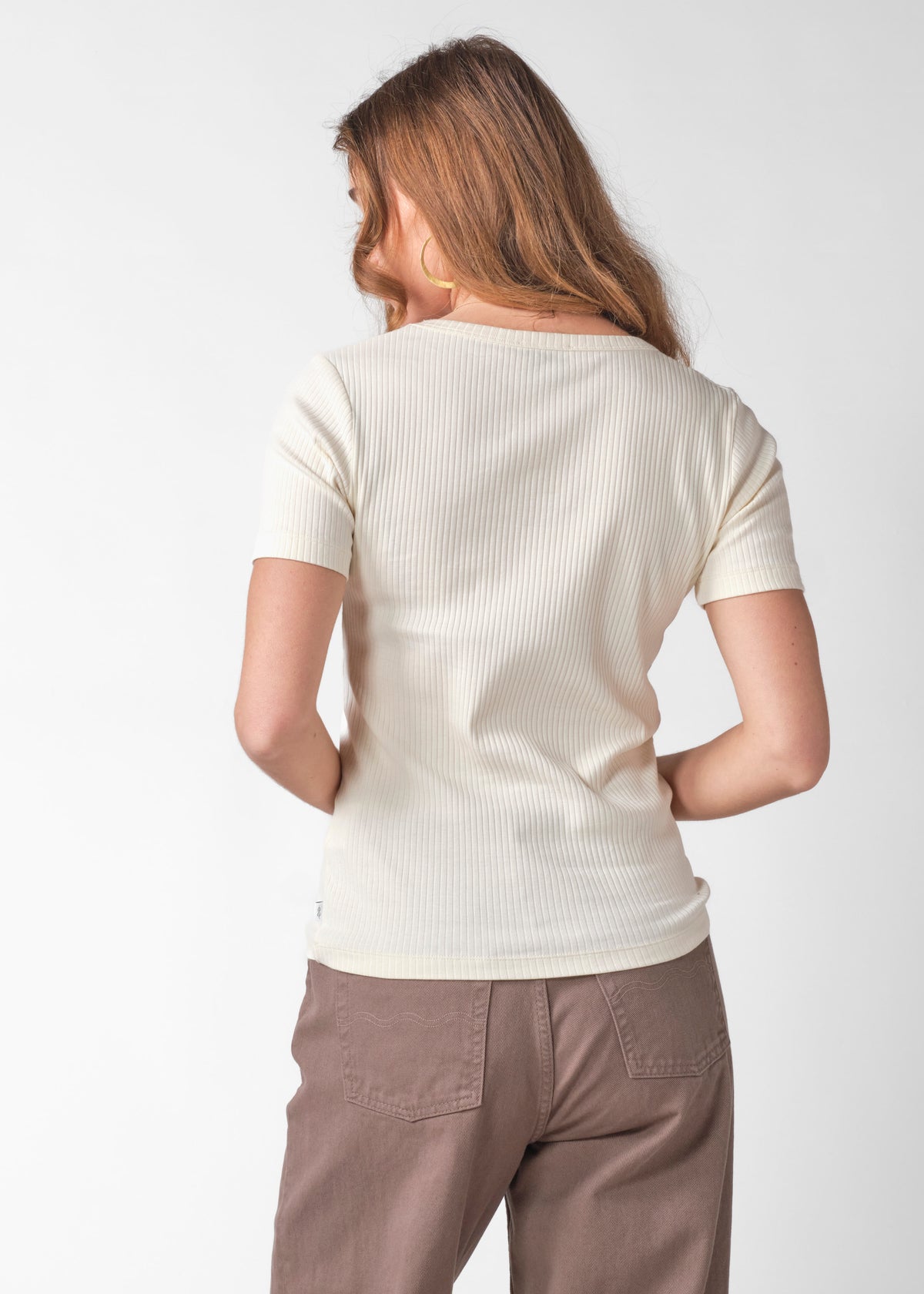 Klitmøller Collective ApS Rib tee OCS T-Shirts Cream