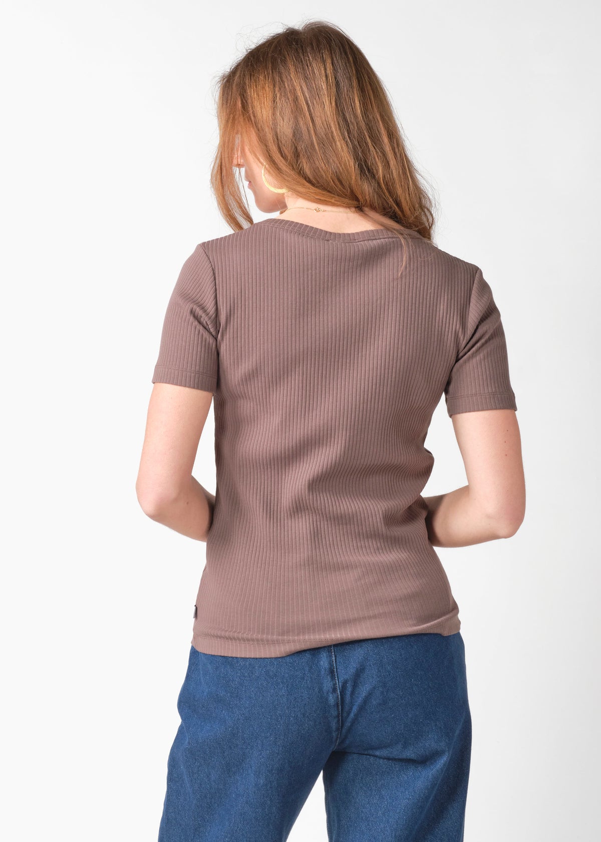 Klitmøller Collective ApS Rib tee OCS T-Shirts Taupe