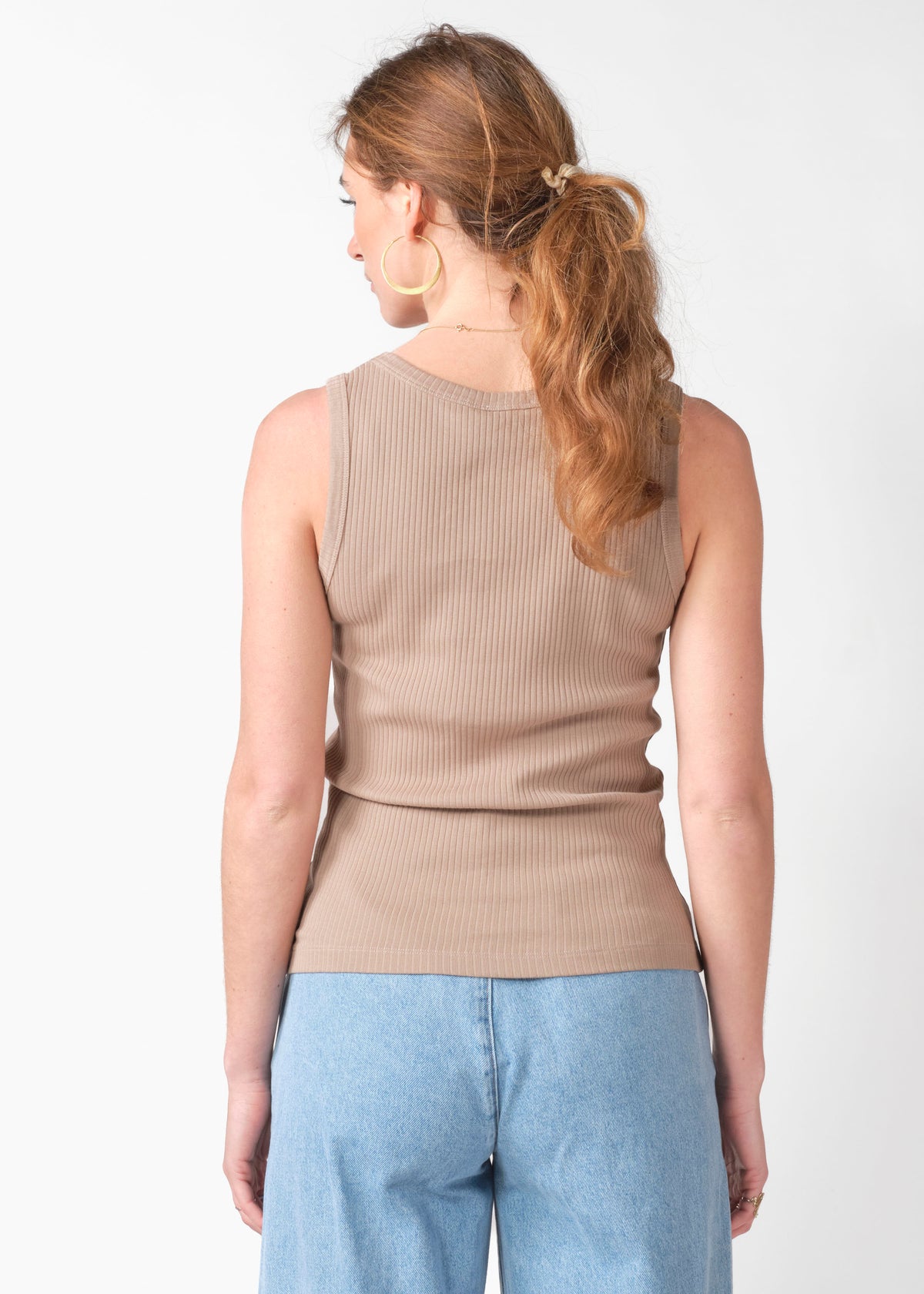 Klitmøller Collective ApS Rib top OCS T-Shirts Cashew