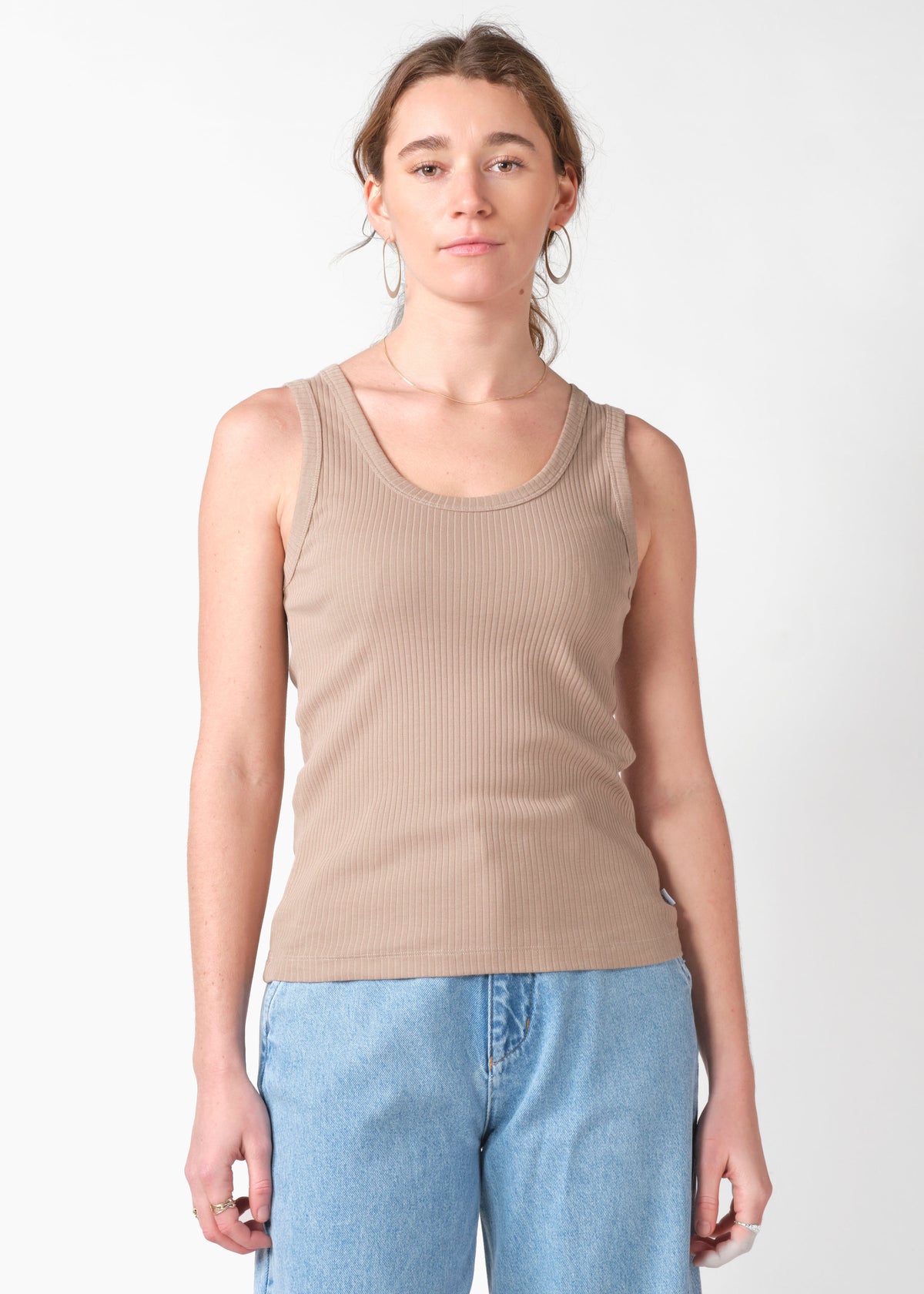 Klitmøller Collective ApS Rib top OCS T-Shirts Cashew