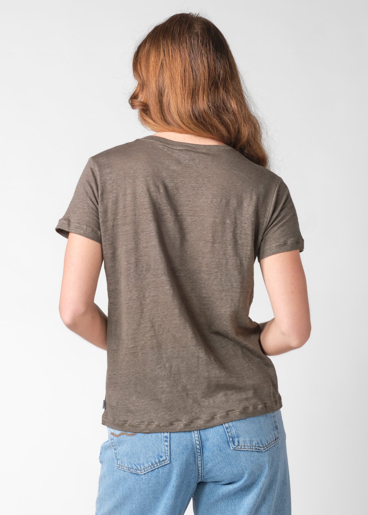 Klitmøller Collective ApS Rikke linen tee T-Shirts Taupe