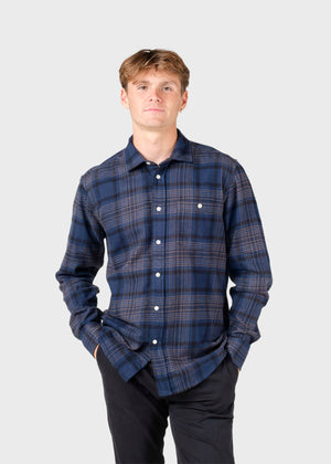 Klitmøller Collective ApS Rocco shirt  Shirts Navy check