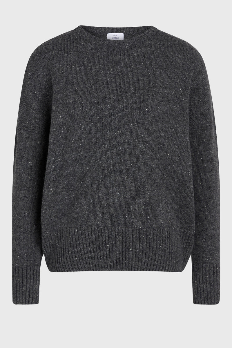 Klitmøller Collective ApS Røskva knit  Knitted sweaters Grey melange