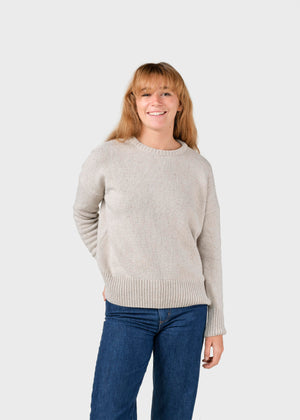 Klitmøller Collective ApS Røskva knit  Knitted sweaters Pastel sand